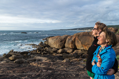 Camille and Brigid survey the Indian Ocean