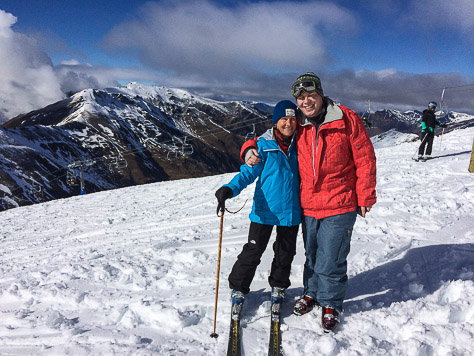 Above Treble Cone, in great snow